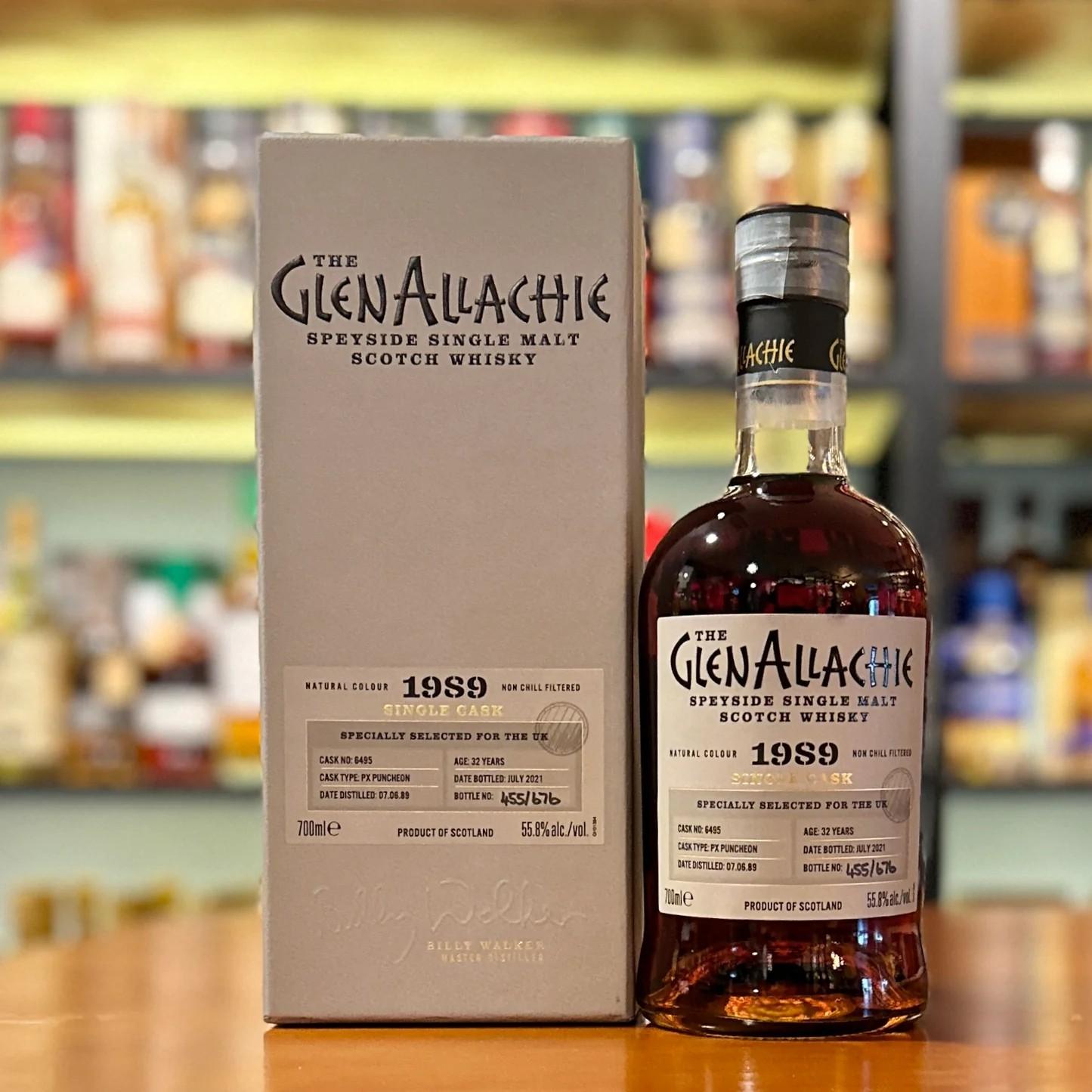 The GlenAllachie 32 Year Old Pedro Ximénez Puncheon Single Cask 1989 whisky | Bondston